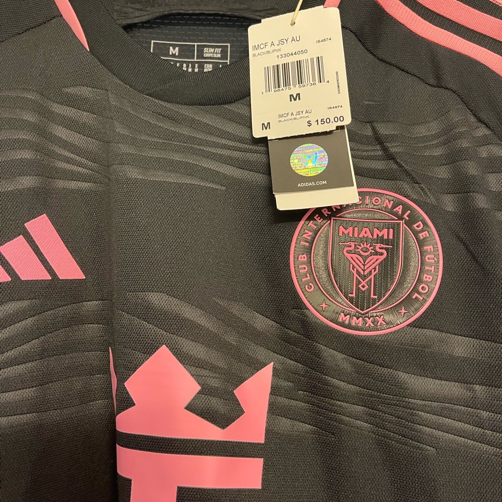 Adidas Black and Pink Original RCCL -  Inter Miami Short Sleeve Tee